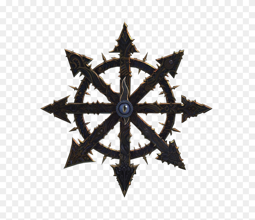 674x665 Chaos In Warhammer Symbols, Chaos Tattoo - Anarchy Symbol PNG