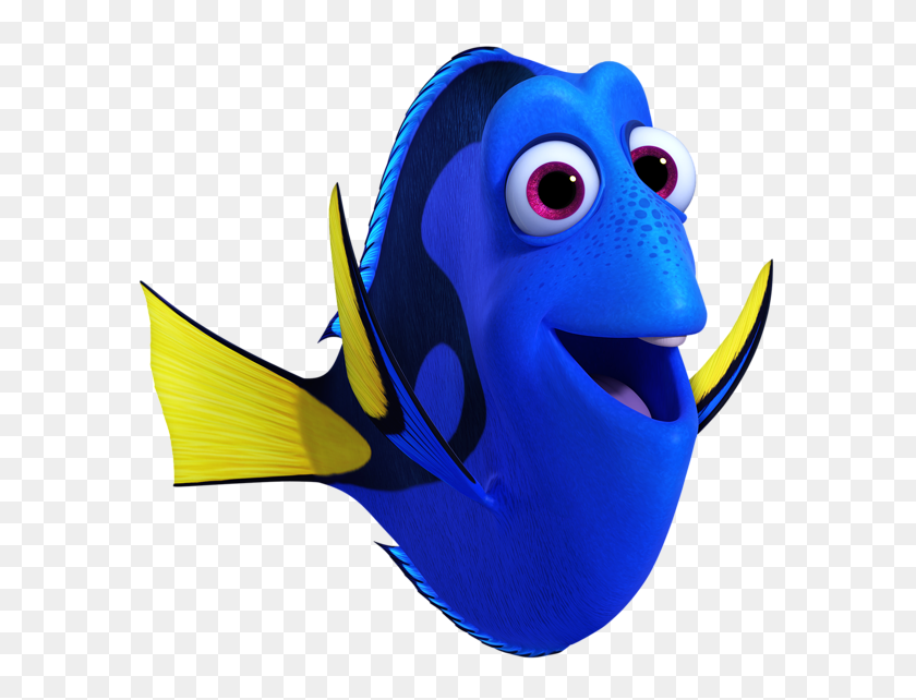 600x582 Character Clip Art Dory, Finding Dory - Pixar PNG