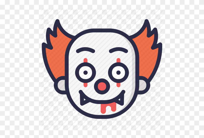512x512 Character, Clown, Halloween, It, Pennywise, Scary Icon - Pennywise PNG