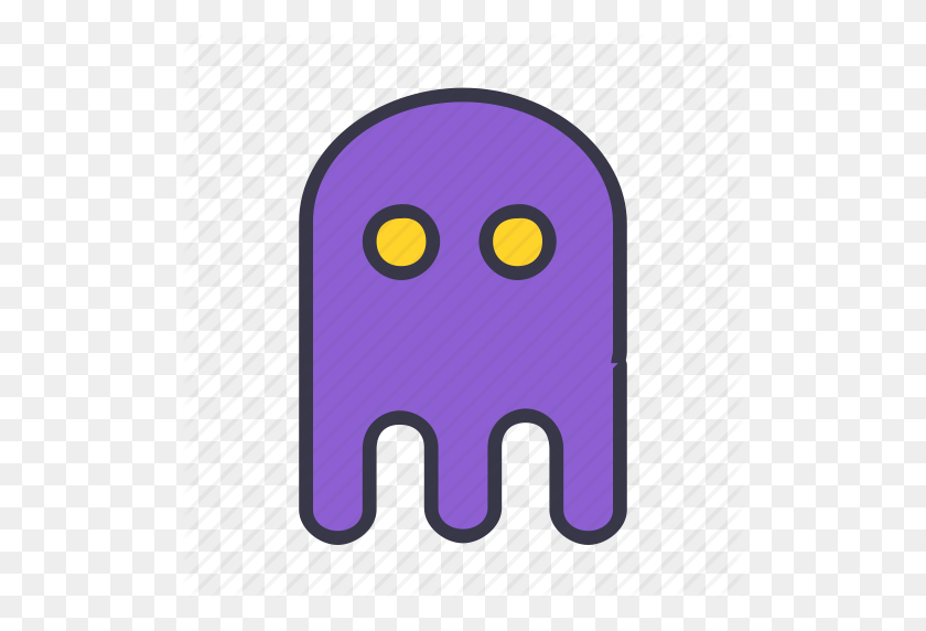 512x512 Character, Computer, Entertainment, Fun, Game, Ghost, Pacman Icon - Pacman Ghosts PNG