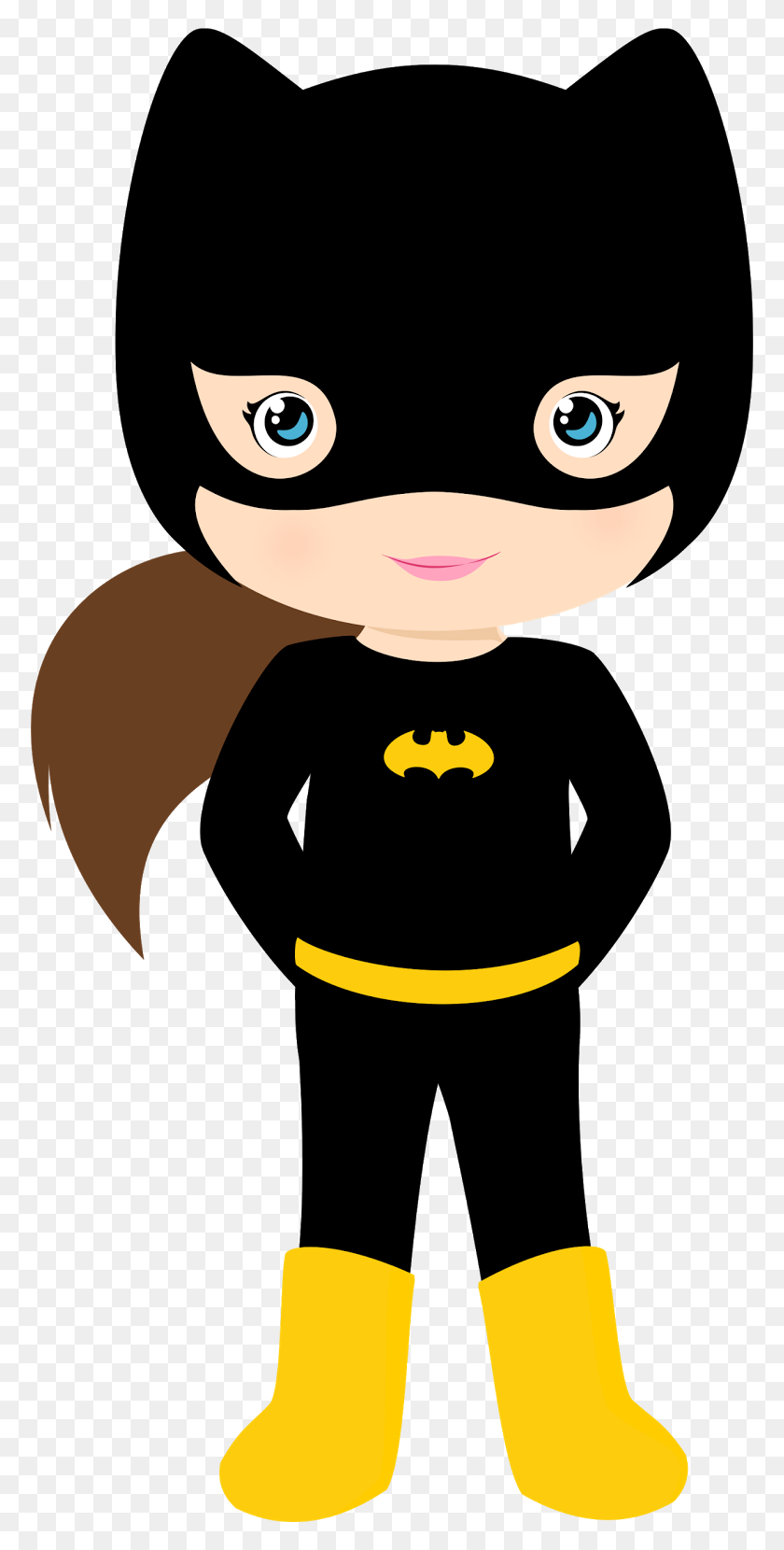 774x1600 Characters Of Batman Kids Version Clip Art - Robin Superhero Clipart