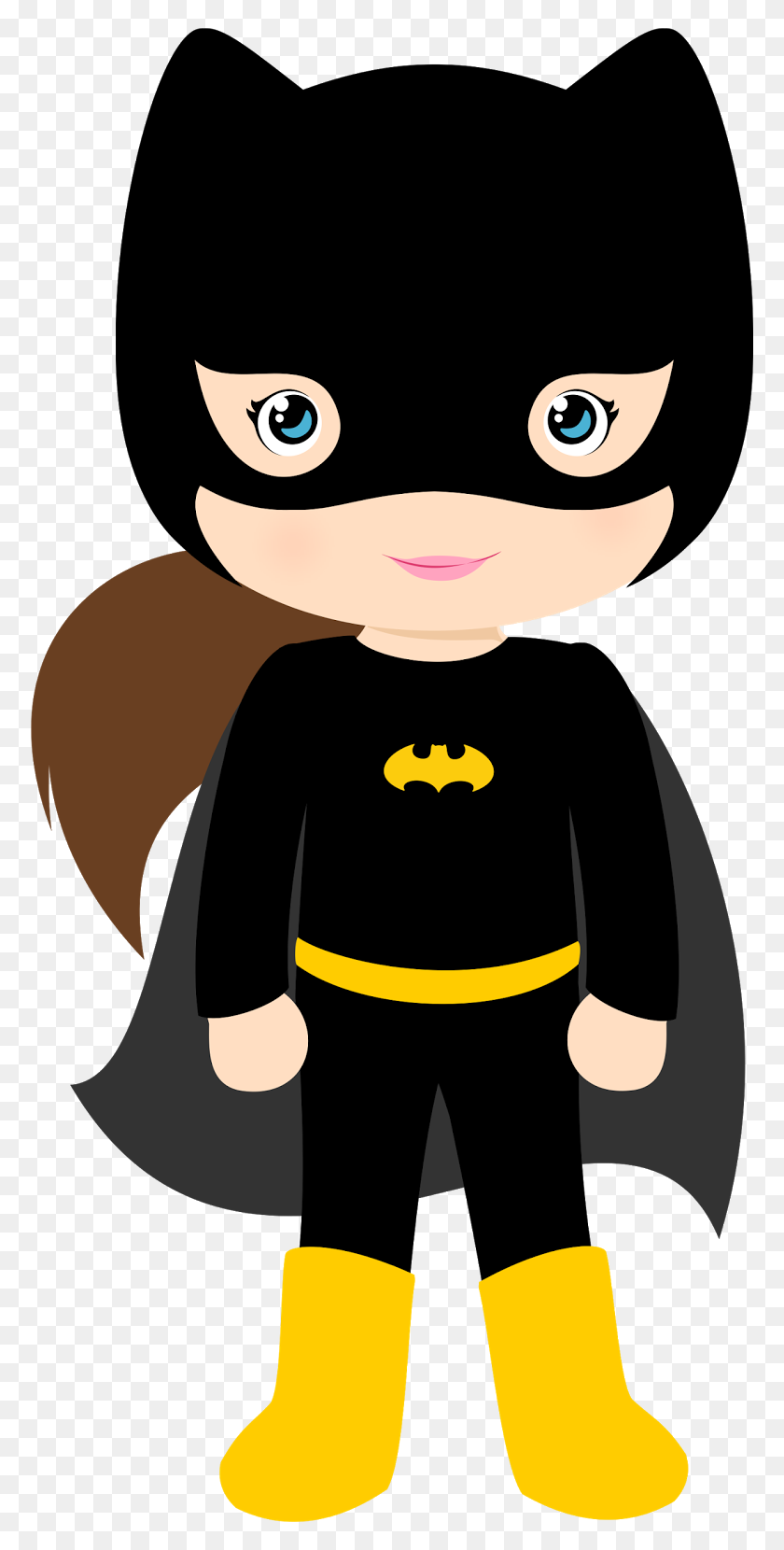 774x1600 Персонажи Бэтмена Детская Версия Картинки Для Печати - Накидка Супергероя Клипарт