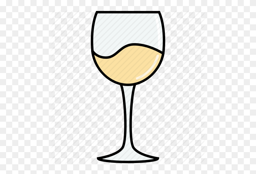 512x512 Chardonnay, Cena, Bebida, Copa, Fiesta, Blanco, Vino Icono - Vino Icono Png