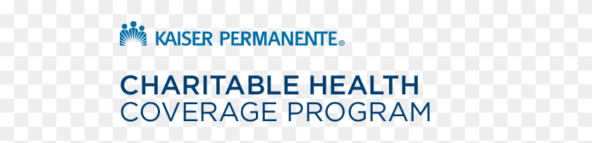 500x143 Charitable Health Coverage Program Kaiser Permanente - Kaiser Permanente Logo PNG