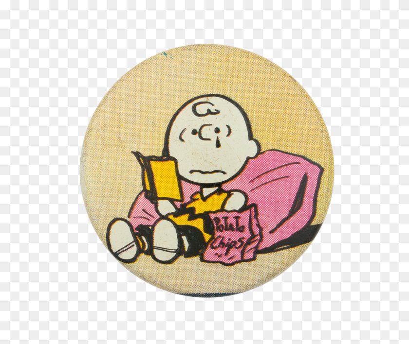 1000x831 Charlie Brown With Potato Chips Busy Beaver Button Museum - Charlie Brown PNG