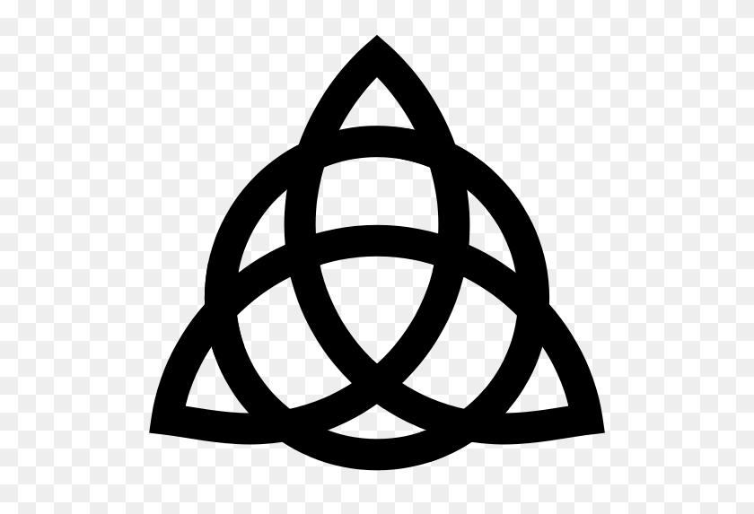 528x513 Charmed Logo - Triquetra PNG