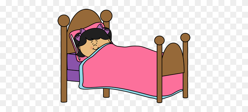 450x320 Charming Kid Sleeping In Bed Clipart Girl Clip Art - Bunk Bed Clipart