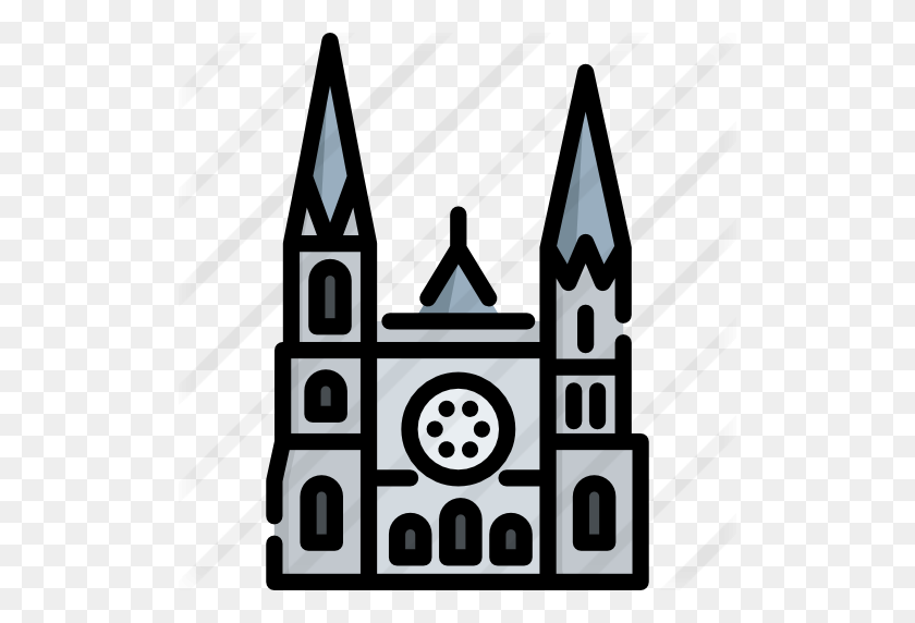 512x512 Chartres Cathedral - Cathedral Clipart