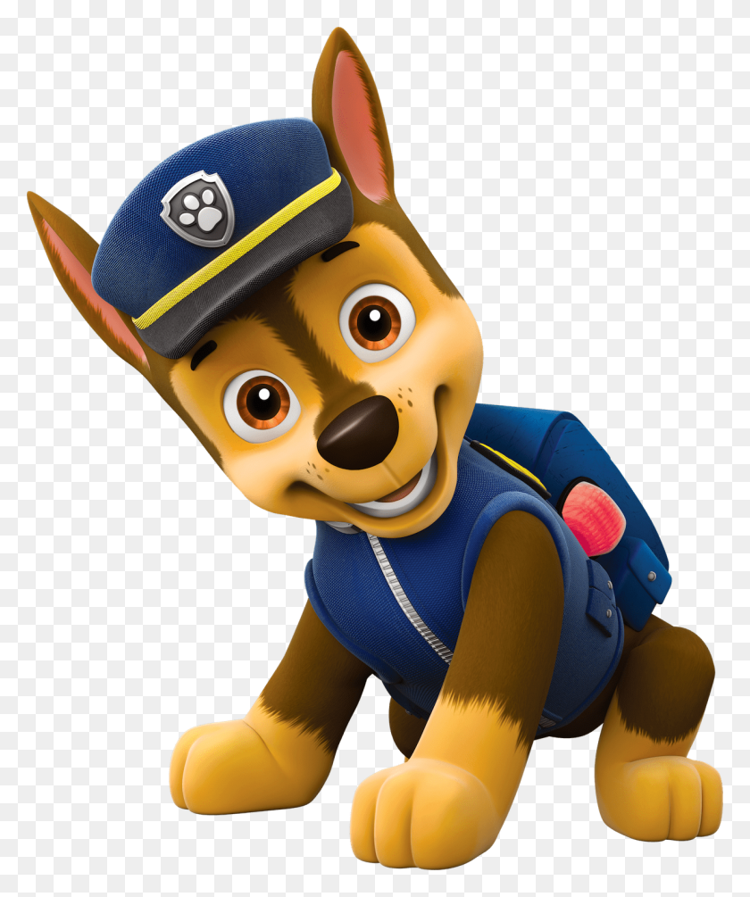 1237x1500 Chase Paw Patrol Clipart Png - Paw Patrol PNG