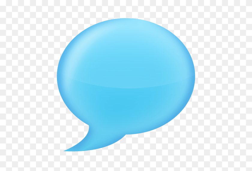 512x512 Chat Bubble Blue Transparent Png - Chat Bubble PNG