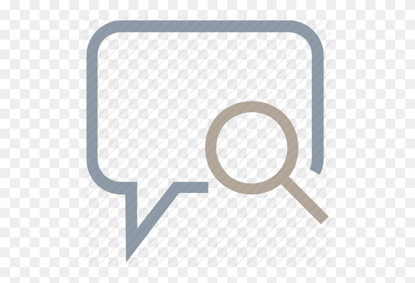 512x512 Chat Bubble, Chat History, Magnifier, Search Chat, Speech Bubble Icon - Chat Bubble PNG