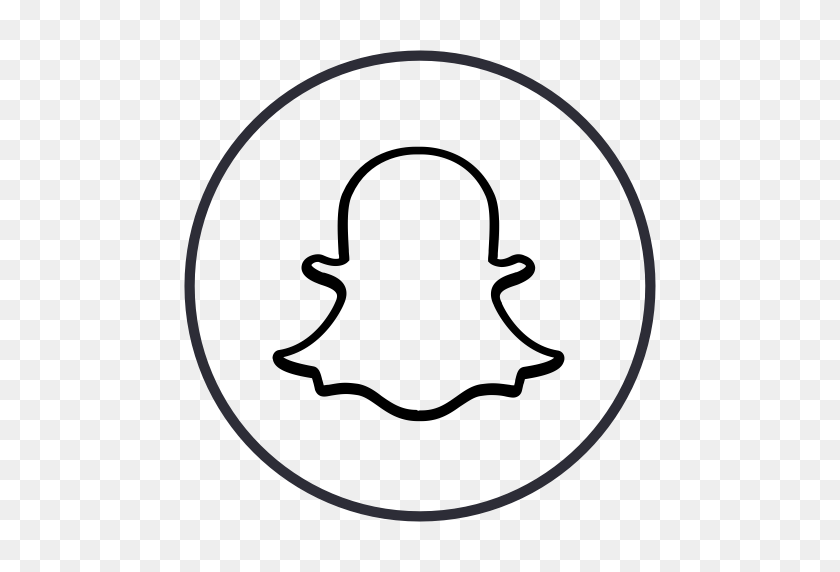 512x512 Chat, Círculos, Línea, Neón, Snap, Snapchat, Icono Social - Snap Chat Png