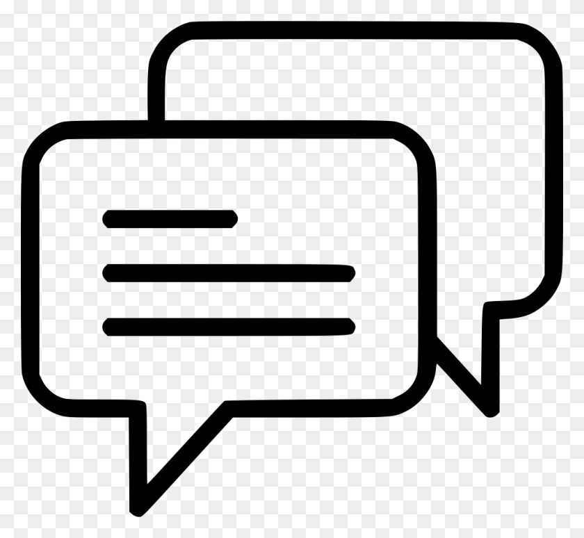 980x898 Chat Conversation Png Icon Free Download - Conversation Icon PNG