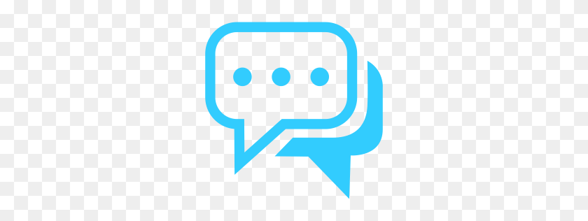 256x256 Chat Icon Myiconfinder - Iphone Text Bubble PNG