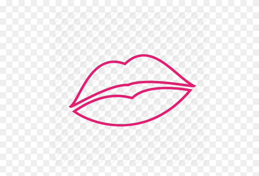512x512 Chat, Kiss, Lips, Love, Mark, Sex, Valentines Icon - Kiss Mark PNG