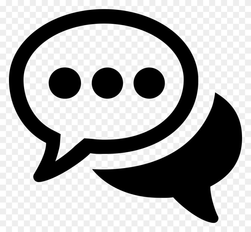 980x904 Chat Png Icon Free Download - Chat Icon PNG