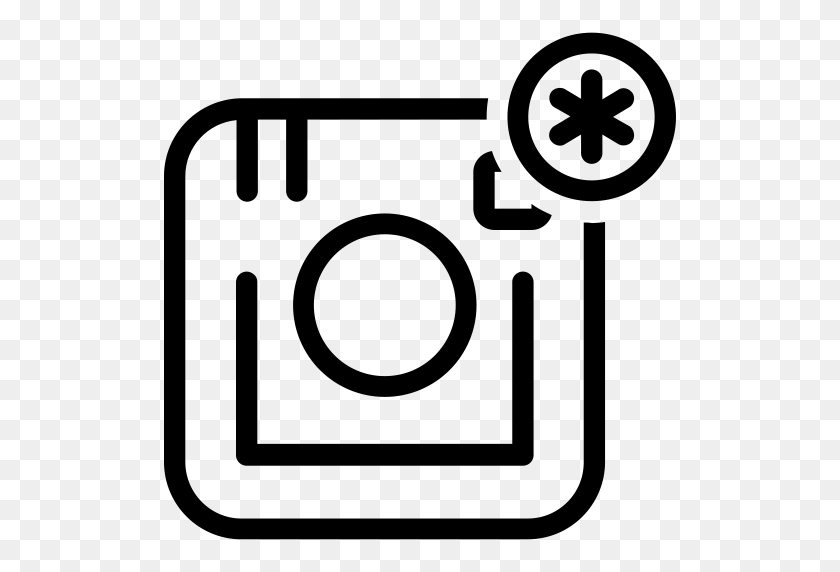 512x512 Чат, Поделиться, Социальные Сети, Значок Instagram - Значок Instagram Белый Png
