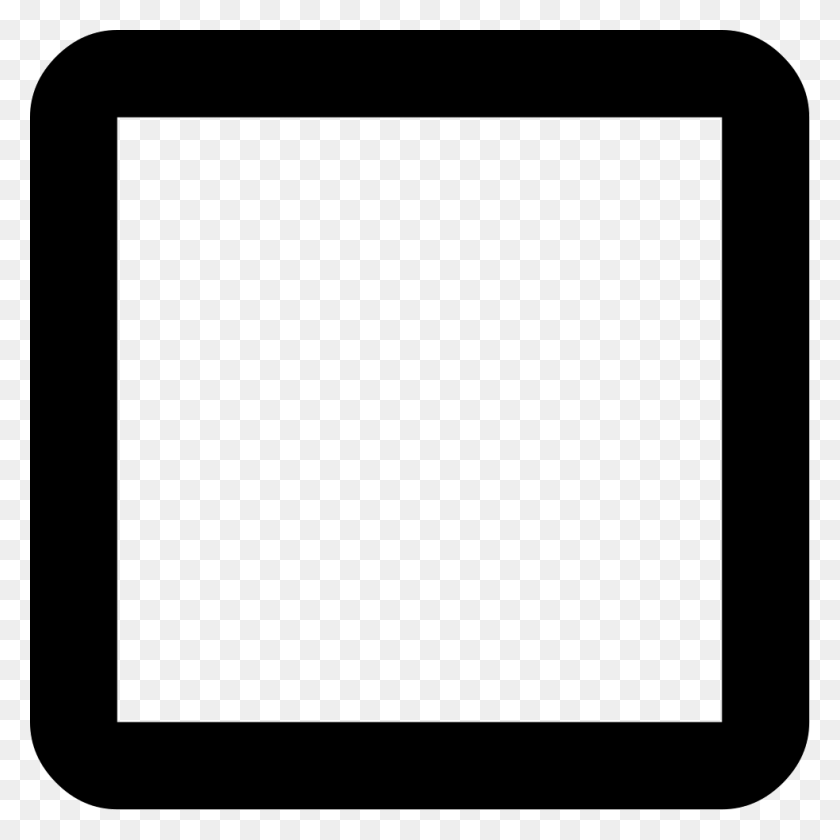 981x981 Caja De Verificación Contorno En Blanco Png Icono De Descarga Gratuita - Contorno De Caja Png