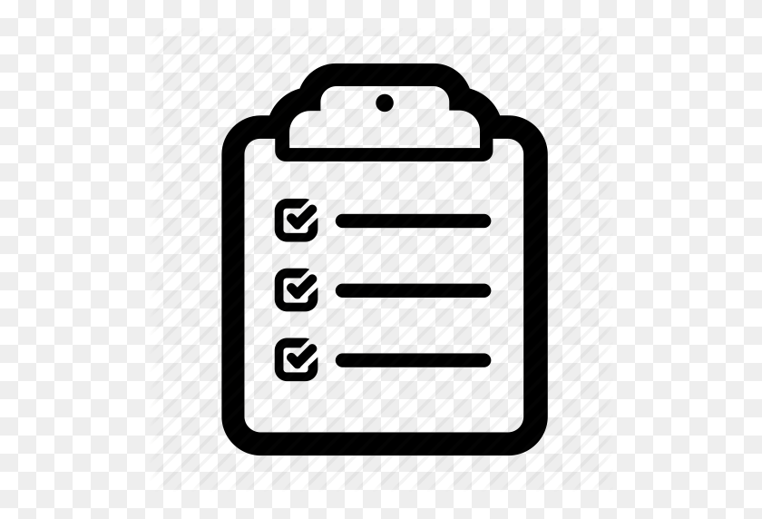 512x512 Check, Checklist, Clipboard, Completed, List, Survey Icon - Checklist Icon PNG