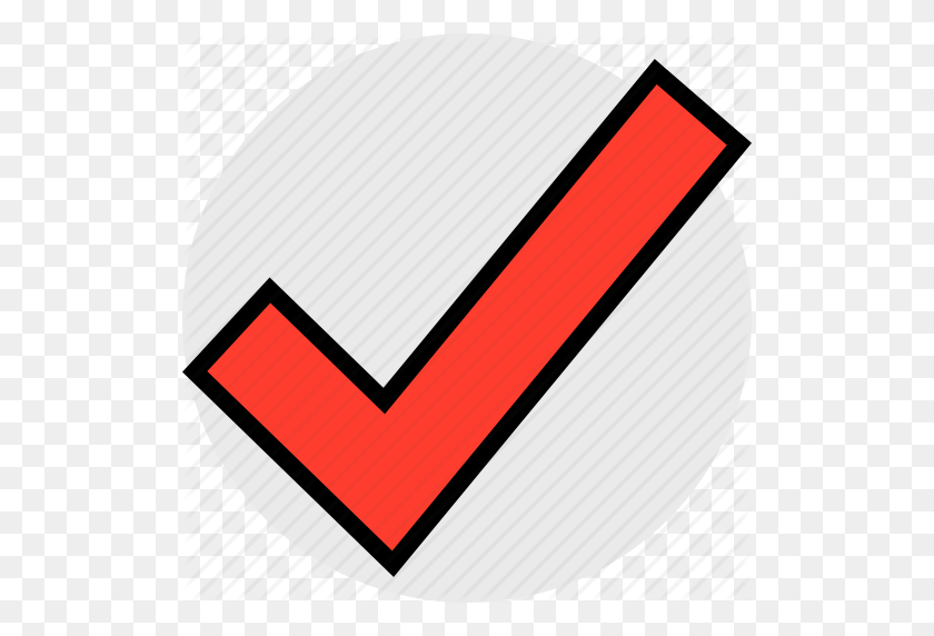 512x512 Check, Mark, Ok Icon - Red Check Mark PNG