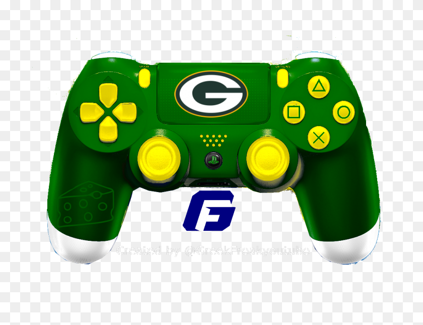 1024x768 Check Out All My Nfl Controller Concept Green Bay Packers - Ps4 Controller PNG