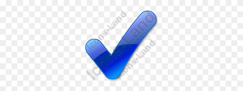 256x256 Синий Значок С Галочкой, Значки Pngico - Png Для Ico
