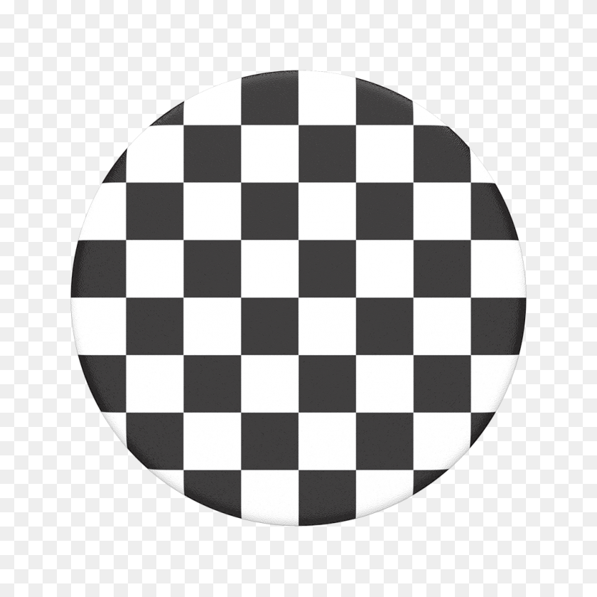 1000x1000 Checker Black Popsockets Popgrip - Checker PNG