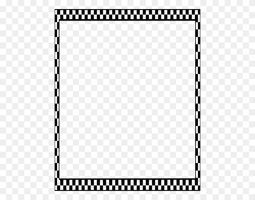 480x599 Checkered Border Clip Art - Red Border Clipart