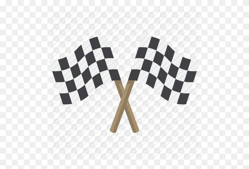 512x512 Checkered Flag Banner Png, American Sand Association - Checkered Flag PNG