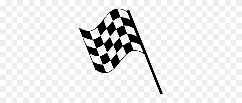 291x299 Checkered Flag Clip Art - Rc Car Clipart