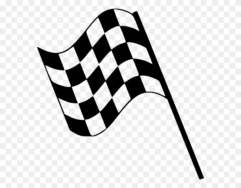 582x597 Checkered Flag Clip Art Free Vector - Save The Date Clipart Black And White