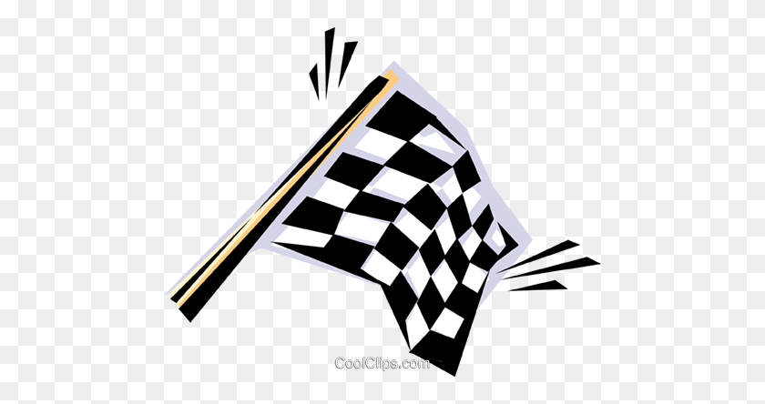 480x384 Checkered Flag Royalty Free Vector Clip Art Illustration - Checkered Flag Clip Art