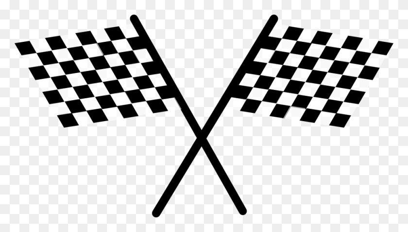 960x514 Checkered Flags Transparent Background, Checkered Flag Related - Checkered PNG