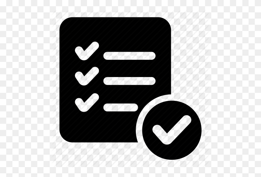 512x512 Checking, Checklist, Document, List, Verification, Verify Icon - Checklist Icon PNG
