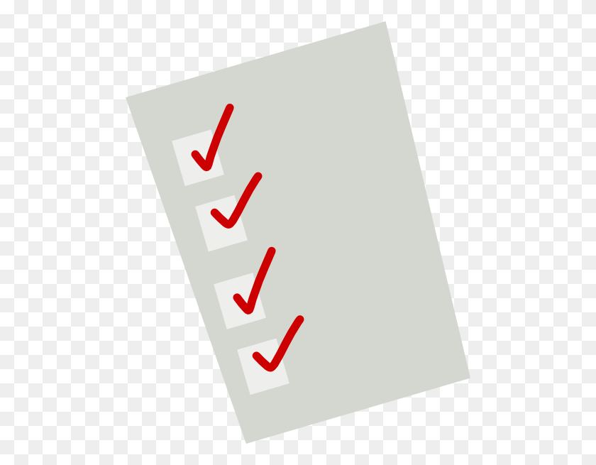 486x595 Checklist - Checklist Clipart