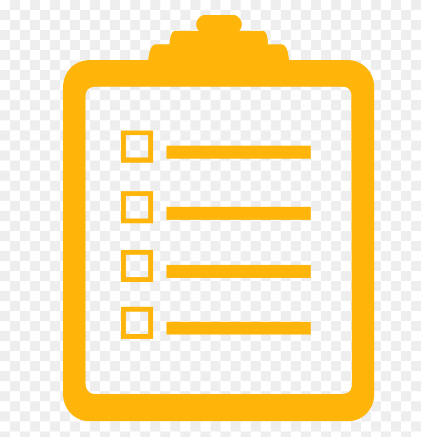 2000x2082 Checklist Noun Project Yellow - Checklist PNG