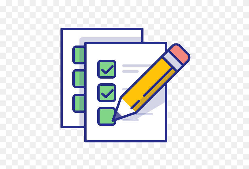 512x512 Checkmark, Done, Exam, List, Pencil, Todo Icon - To Do List PNG
