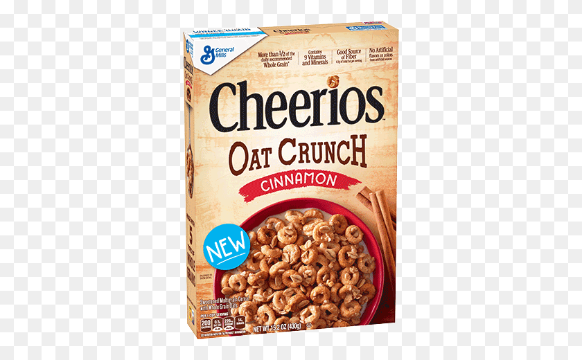 460x460 Cheerios Cereal Tostado De Avena Integral Para Toda La Familia - Caja De Cereales Png