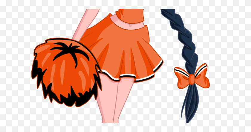 678x381 Cheerleader Clipart Orange - Cheerleader Clipart Images