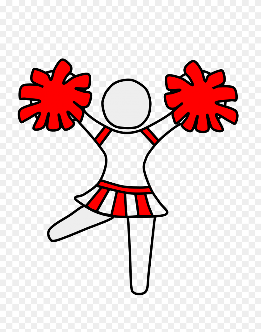 816x1056 Cheerleaders Clipartshare - Cheerleader PNG