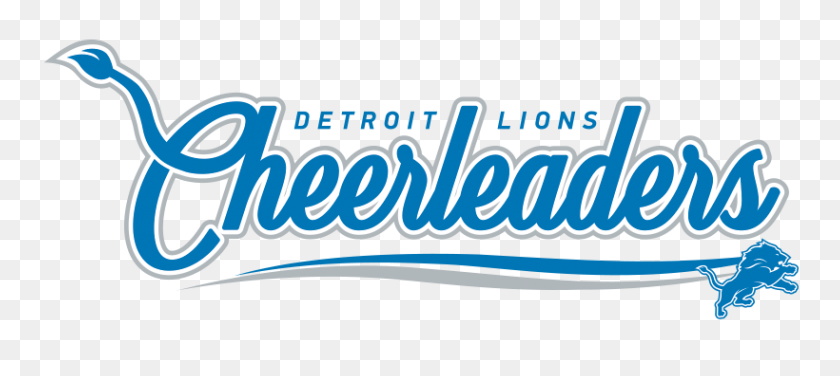 820x333 Cheerleaders Squad - Detroit Lions PNG