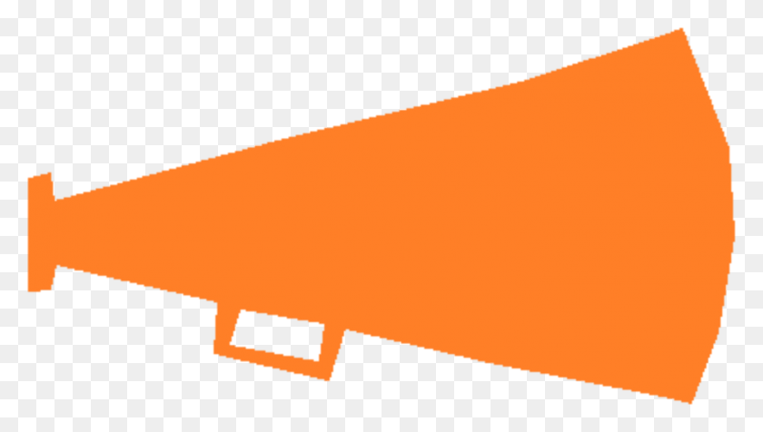 1405x750 Cheerleading Megaphone Orange Download Pom Pom - Pom Pom Clipart