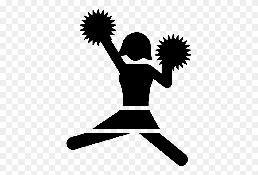 512x512 Cheerleading Png Jumps Transparent Cheerleading Jumps Images - Cheerleader Silhouette PNG