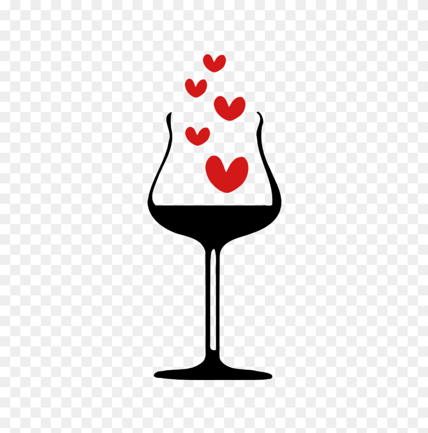 691x790 Cheers Red Hearts Wine Glasses Standard Weight Wine Label - Red Wine Glass Clipart