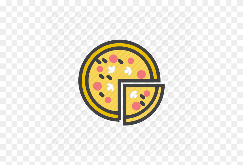 512x512 Cheese, Fast, Italian, Pepperoni, Pizza, Slice Icon - Pepperoni Pizza PNG