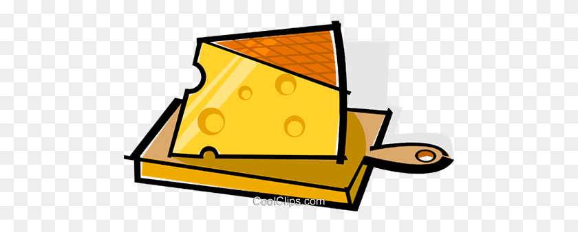 480x278 Cheese On A Cutting Board Royalty Free Vector Clip Art - Cutting Board Clipart