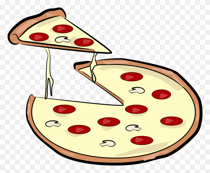 1096x892 Cheese Pizza Clip Art Free Image - Pizza Slice Clipart PNG