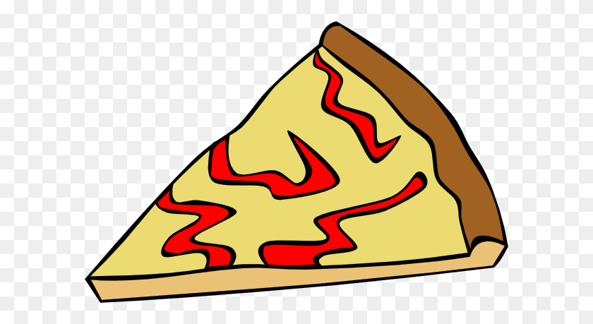 600x399 Cheese Pizza Slice Png, Clip Art For Web - Heart Pizza Clipart