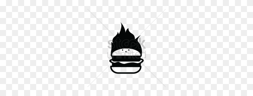 260x260 Cheeseburger Clip Art Clipart - Burger Clipart Black And White