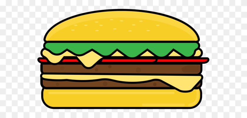 585x340 Cheeseburger Hamburger French Fries Fast Food Whopper Free - Hamburger Clipart